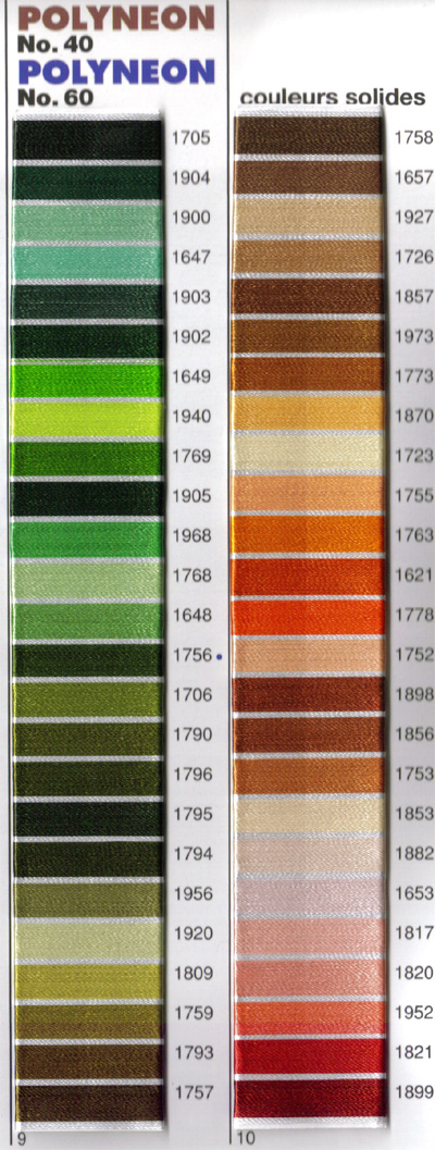 Madeira Color Chart