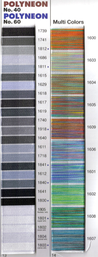 Madeira Thread Color Chart