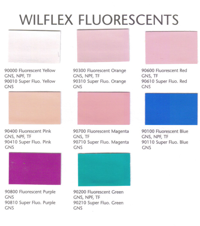 Wilflex Ink Color Chart